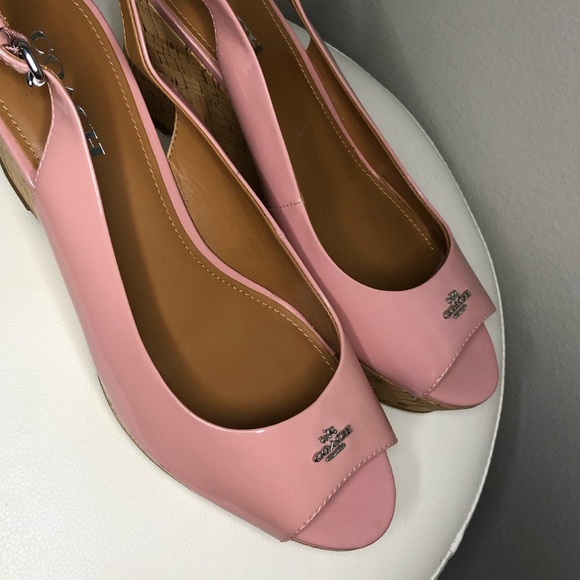 RARE COLOR!: Coach Ferry Wedges in Rosè Pink - Picture 2 of 7